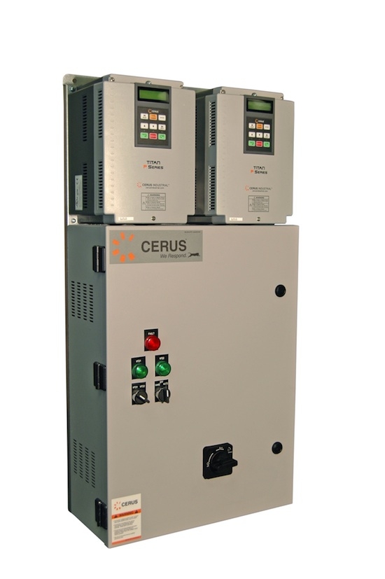 Cerus Industrial Redundant PSeries VFDs Energy ManagerEnergy Manager